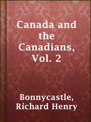 cover image of Canada and the Canadians, Vol. 2